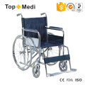 Дешевая легкая стальная инвалидная коляска с ручным управлением для пожилых людей